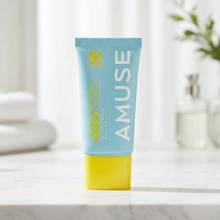 AMUSE Dew Moisture 365 Vegan Sunscreen (40ml) – SPF 50+ PA++++ K-Beauty Hydrating Essence UV Shield – Invisible Finish, Non-Sticky
