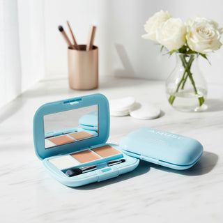 AMUSE Airy Spot Concealer Palette (3g) – K-Beauty Vegan Multi-Tone Corrector Kit – Lightweight Full Coverage for Dark Circles, Spots & Blemishes