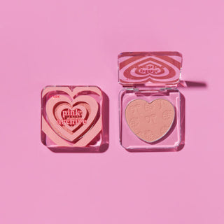 ETUDE Heart Flutter Blusher 4g | #Pinkarchive Muted Rose Powder Blush with Natural Glow