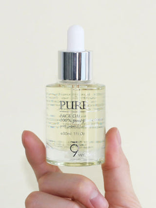 9wishes Pure Face Oil 30ml | Lightweight Deep Hydration & Nourishing Skin Barrier Oil