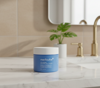 MEDICUBE Hyaluronic Ceramide Jelly Cream (50ml) | K-Beauty Intensive Water Gel Cream for Deep Hydration | Soothing Barrier Repair with 7-Layer HA | Non-Sticky & Plumping Moisturizer