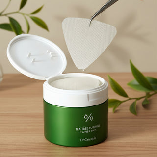 Dr.Ceuracle Tea Tree Purifine Toner Pad (60ea/160ml) | Calming & Pore Clearing Exfoliator