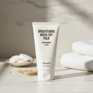 Parnell Niacinamide Rice Brightening Wash Off Pack 100ml | Tone Correction & Radiant Glow