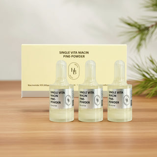HEVEBLUE Single Vita Niacin Pine Powder (5g x 3ea) – K-Beauty Concentrated Vitamin C & Niacinamide Mix – Brightening, Tone-Up & Dark Spot Care