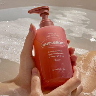 nutseline Aroma Nut Slim Fit Oil Wash (315ml) – Hydrating Body Cleanser & Massage Oil – Aromatic Essential Oils for Skin Vitality – Vegan & Non-Greasy Formula