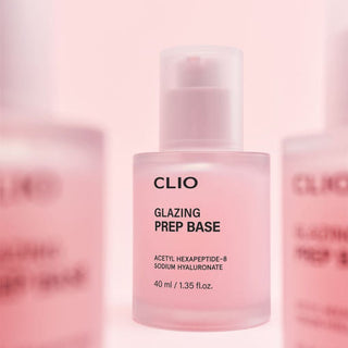 CLIO Glazing Prep Base 40ml | Ultra-Hydrating Primer for Glass Skin Look | Dewy Finish, Pore-Blurring, Long-Lasting K-Beauty Makeup Base