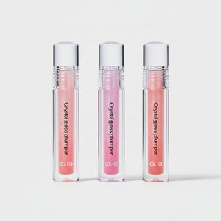 CLIO Crystal Gloss Plumper (3.4g) – K-Beauty High-Shine Lip Plumping Oil for Hydrating Volume & Non-Sticky Finish – 2 Glossy Colors