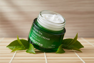 innisfree Green Tea Ceramide Cream | 50ml Barrier Rescue Moisturizer