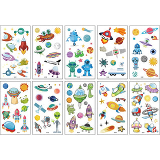 Cute Unicorn and Mermaid Tattoo Stickers for Kids