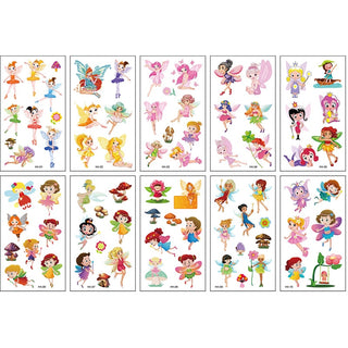 Cute Unicorn and Mermaid Tattoo Stickers for Kids