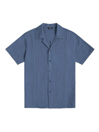 Men's Solid Color Linen Resort Shirt