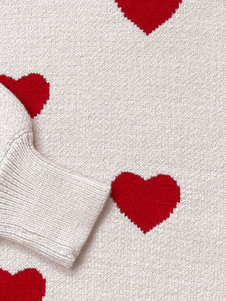 Heart Pullover Sweater for Women