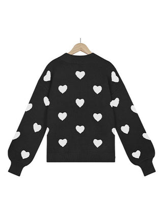 Heart Pullover Sweater for Women