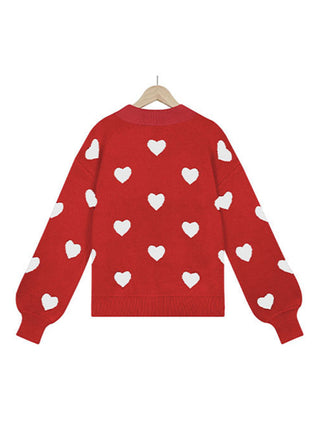 Heart Pullover Sweater for Women