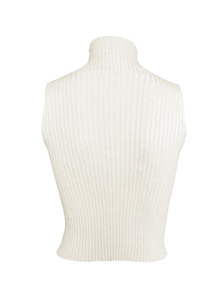 Women's Solid Color Sleeveless Hollow Slim Wool Vest Top