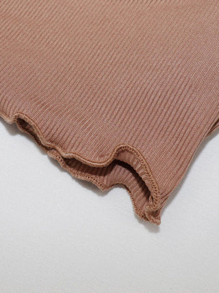 Women's Trim Knitted Long Sleeve T-Shirt