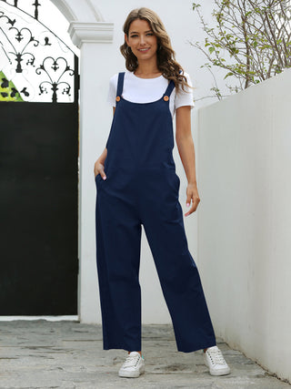 Women's Solid Color The Rompers Overalls