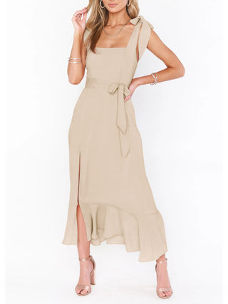 Women's Elegant and Fashionable Commuter Slit French High-end Sense Dress