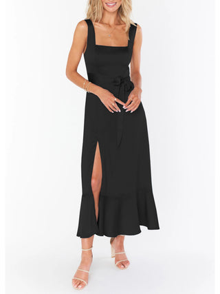 Women's Elegant and Fashionable Commuter Slit French High-end Sense Dress