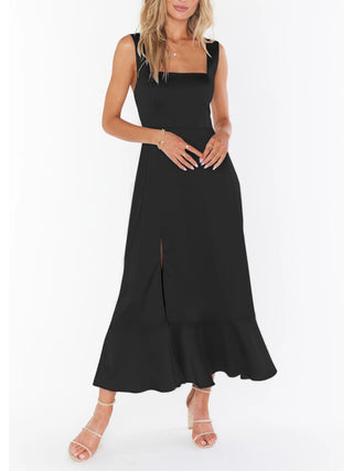 Women's Elegant and Fashionable Commuter Slit French High-end Sense Dress