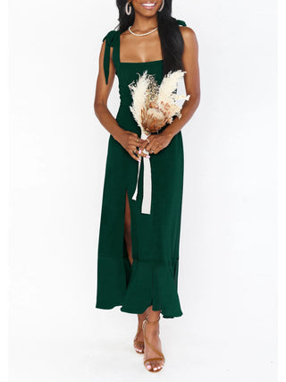 Women's Elegant and Fashionable Commuter Slit French High-end Sense Dress