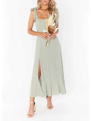 Women's Elegant and Fashionable Commuter Slit French High-end Sense Dress