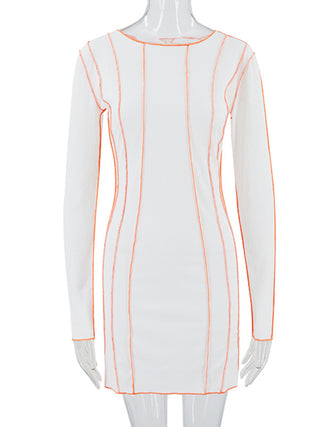 Women's Chic Reversible Edge Dress with Pit Strip