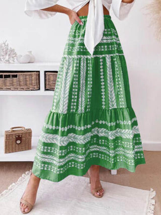 Women's Ethnic Stripe Printed Skirt