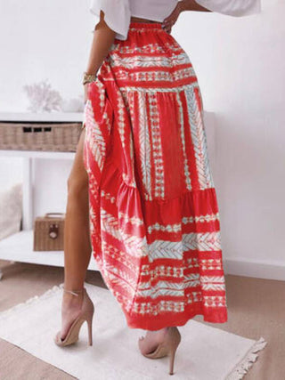 Women's Ethnic Stripe Printed Skirt