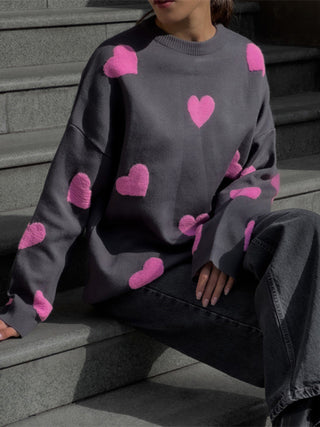 Valentine's Day Love Loose Casual Sweater for Women