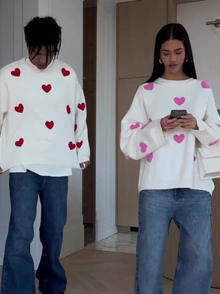 Valentine's Day Love Loose Casual Sweater for Women