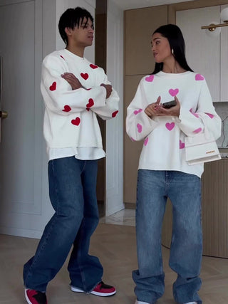 Valentine's Day Love Loose Casual Sweater for Women