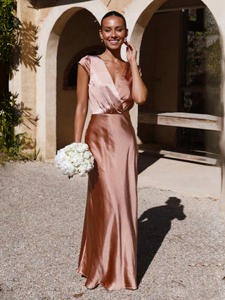 Women's V-neck Sexy Party Dress Mermaid Long Skirt